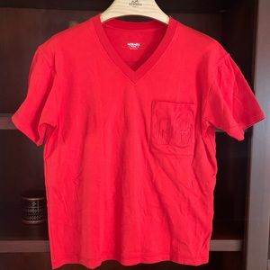 Hermes Embroidered Bouclerie T Shirt with Pocket